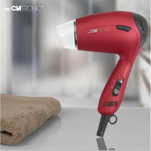 ProfiCare Clatronic HTD 3429 cestovný fén na vlasy Red 1 ks