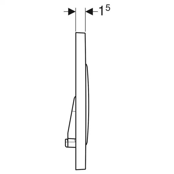 Geberit Sigma20 - Ovládacie tlačidlo Sigma20, chróm 115.882.KH.1
