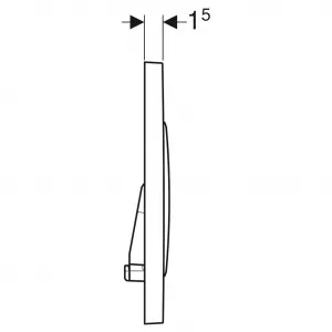 Geberit Sigma20 - Ovládacie tlačidlo Sigma20, chróm 115.882.KH.1