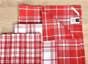Utierka bavlnená, Red cucine 2056, set 3ks, červené