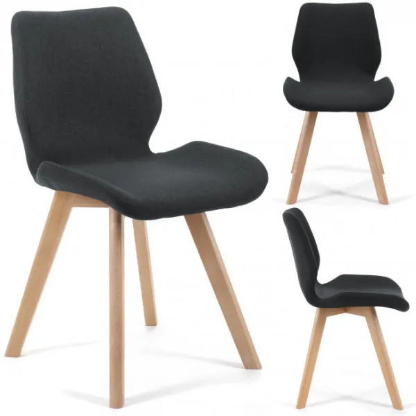 Set štyroch jedálenských stoličiek SJ.0159 čierne