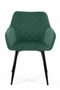 Set dvoch jedálenských stoličiek SJ.082 fľaškovo zelené