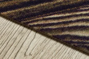 Protišmykový behúň DIGITAL - FRENCH CHEVRON hnedý / béžový