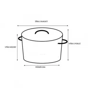 Kitchisimo Nehrdzavejúci hrniec s pokrievkou Chef, 4,7 l, 20 cm