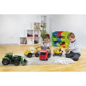 Lena Traktor s lyžicou Worxx plast 45cm 1:15 v krabici DeutzFahr Agrotron 7250 04613