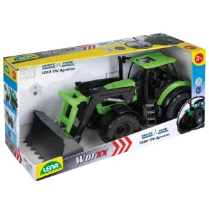 Lena Traktor s lyžicou Worxx plast 45cm 1:15 v krabici DeutzFahr Agrotron 7250 04613