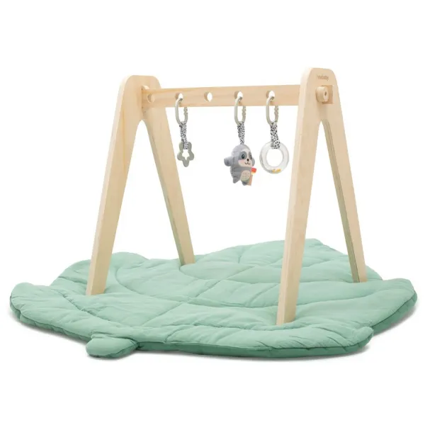 Edukačná drevená hrazdička s hračkami New Baby