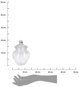 Excellent Houseware Sklenená dóza AURELIA 19 cm číra