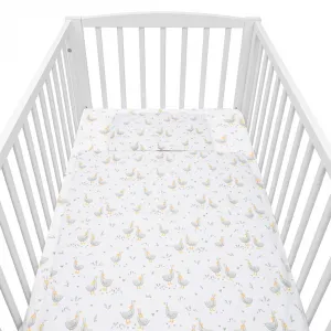 Bavlnený set do postieľky s výplňou New Baby Husičky 90x120 cm