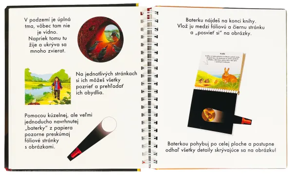 Zvieratá v podzemí Kniha s kúzelnou baterkou