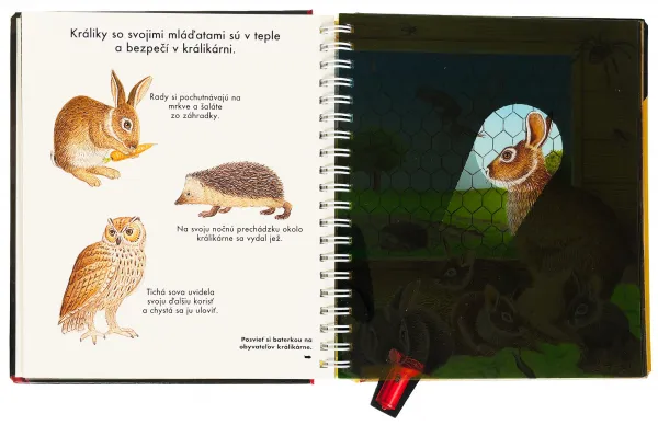 Zvieratá na farme Kniha s kúzelnou baterkou