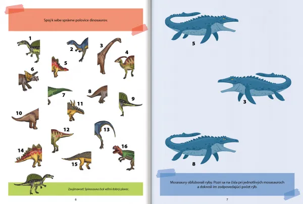 Zábavné hry - Dinosaury 7+