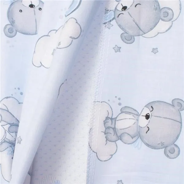 Poťah na detský vankúš - klin New Baby  New Baby BASIC 59x37cm bear blue