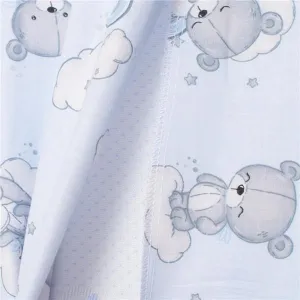 Poťah na detský vankúš - klin New Baby  New Baby BASIC 59x37cm bear blue