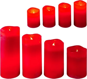 Weltbild LED Voskové svíčky Viva Magenta, sada 8 ks