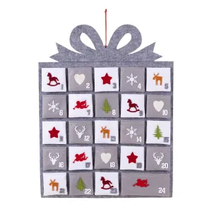 Haushalt International Závěsný filcový adventní kalendář s kapsami