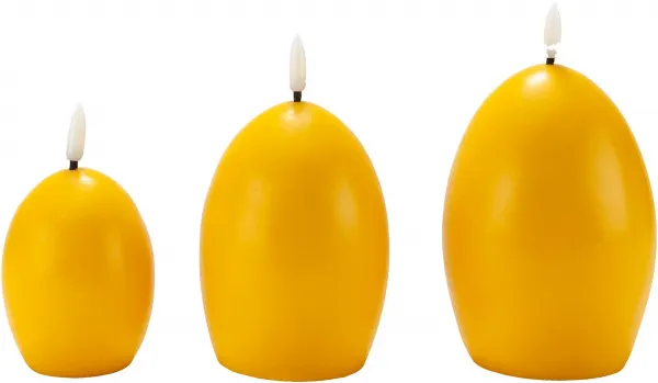 Weltbild LED svíčky Vajíčka, sada 3 ks, žluté