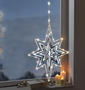 Weltbild LED Závěsná dekorace Hvězda s 3D efektem