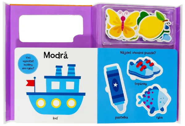 Malé dieťa sa učí farby