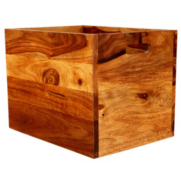 indickynabytok.sk - Kôš na noviny Gani 40x30x30 z indického masívu palisander