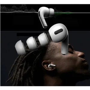 Tech-Protect Ear Tips náhradné štuple pre Apple AirPods Pro 1 / 2 3ks, biele
