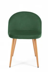 Ak furniture Sametová čalouněná židle Gera zelená