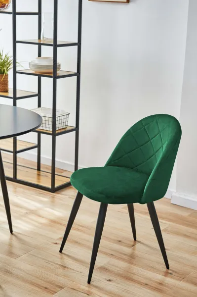 Ak furniture Čalouněná designová židle Poppy zelená