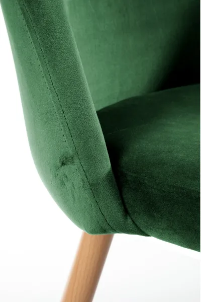 Ak furniture Sametová čalouněná židle Gera zelená