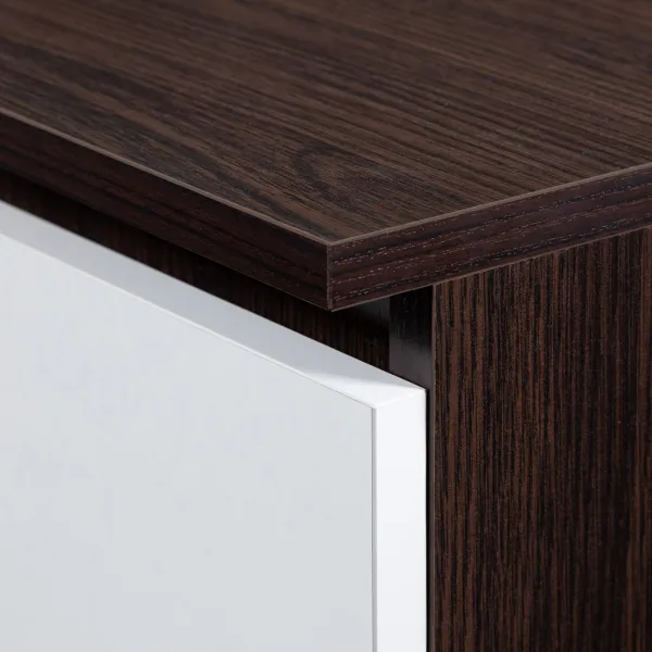 Uzavretý regál R80 2D 8P CLP wenge / biely