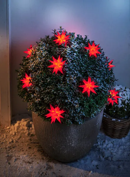 Weltbild LED Řetěz Vánoční hvězda, červená