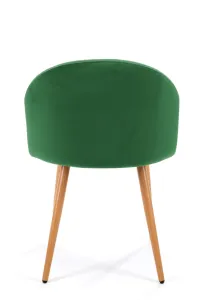 Ak furniture Sametová čalouněná židle Gera zelená