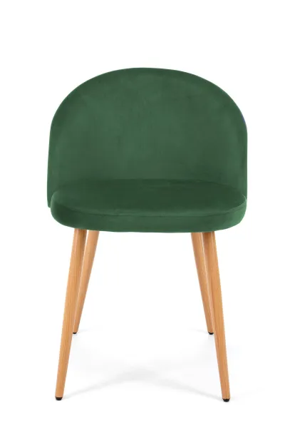 Ak furniture Sametová čalouněná židle Gera zelená