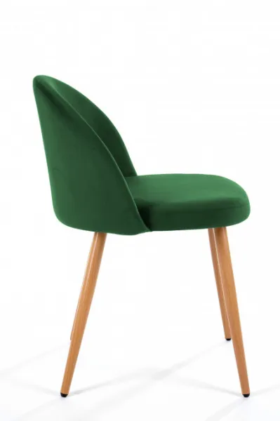 Ak furniture Sametová čalouněná židle Gera zelená