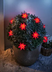 Weltbild LED Řetěz Vánoční hvězda, červená
