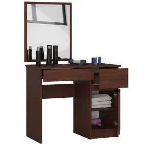 Ak furniture Kozmetický stolík so zrkadlom P-2/SL wenge pravý