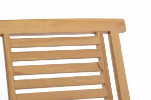Divero Hantown 41623 Sada 2 ks Skladacia záhradná stolička - teakové drevo