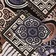 Rovné šaty s  patchwork potlačou