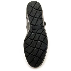 PEDICONFORT Kožené poltopánky s metalickými detailmi a zapínaním na suchý zips