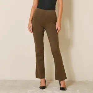 Bootcut legíny s pružným pásom