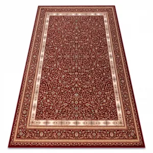 Koberec NAIN Ornament, rám 7965/51066 bordový / béžový