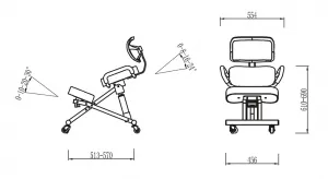 JAKS Ergonomická kľakačka Ergo Pro čierna