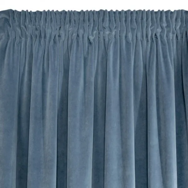 Luxusný modrý záves velvet 140 x 270 cm