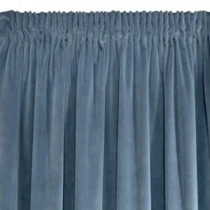 Luxusný modrý záves velvet 140 x 270 cm
