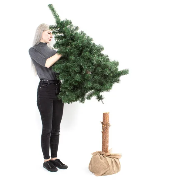 DecoKing Umelý vianočný stromček na kmeni CECILIE zelený, veľkosť 180