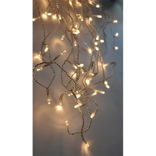 Solight Vianočný záves Cencúle 120 LED teplá biela, 3 m, s časovačom