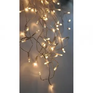 Solight Vianočný záves Cencúle 120 LED teplá biela, 3 m, s časovačom
