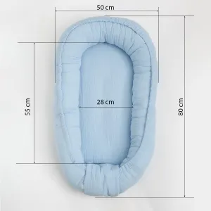 Mušelínové hniezdočko pre bábätko New Baby light grey