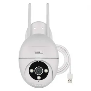 EMOS GoSmart Vonkajšia otočná kamera IP-800 WASP s Wi-Fi, biela