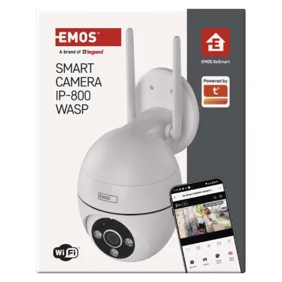 EMOS GoSmart Vonkajšia otočná kamera IP-800 WASP s Wi-Fi, biela