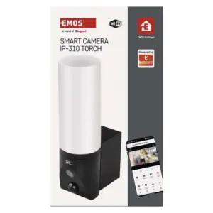 EMOS GoSmart Vonkajšia otočná kamera IP-310 TORCH s Wi-Fi a svetlom, čierna